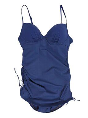 SPANX Love Your Assets Ruched Side Push Up Underwire One Piece Swimsuit, Size M